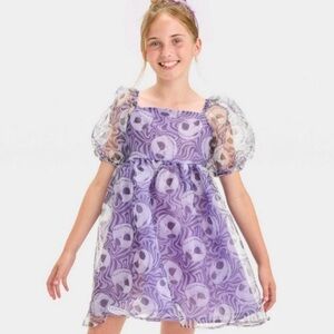 Nightmare Before Christmas Girls Purple Dress